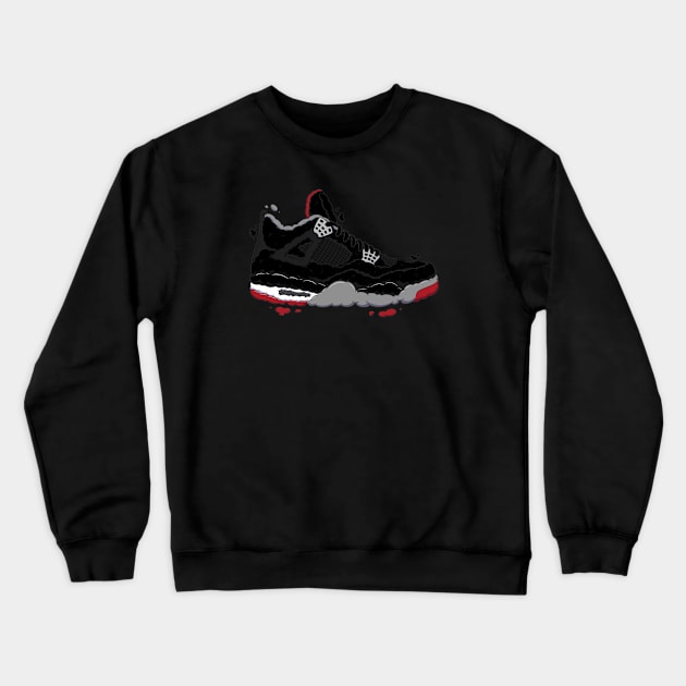 Air Jordan 4 Bred Crewneck Sweatshirt by Studio26